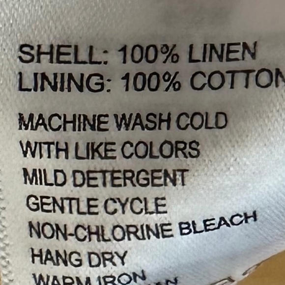 Tommy Bahama Sz 8 Medium Skirt A-Line Flare 100% LINEN White Coastal Chic - Picture 3 of 3